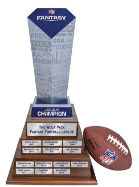 NFL Trophy Fantasy Football 18" with Personalized Base