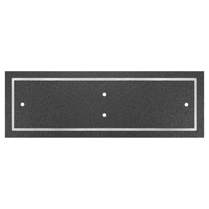 Silver/Black Rectangle Cast Aluminum Sign with 2 Mounting Screws