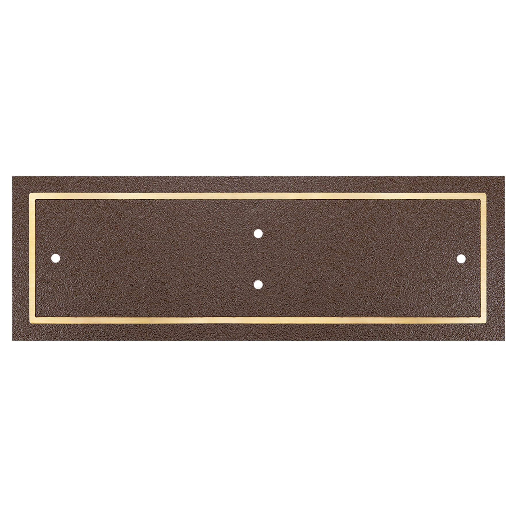 Bronze/Brown Rectangle Cast Aluminum Sign with 2 Mounting Screws