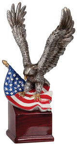 Eagle and Flag on Resin Base