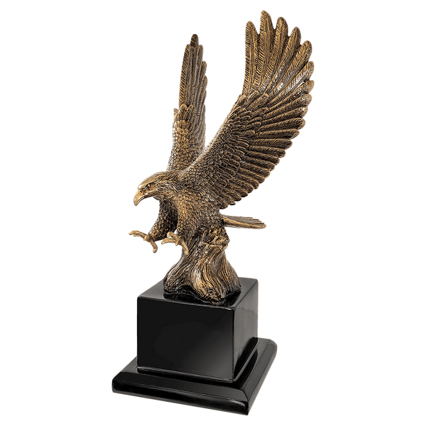 Antique Gold Eagle with Base