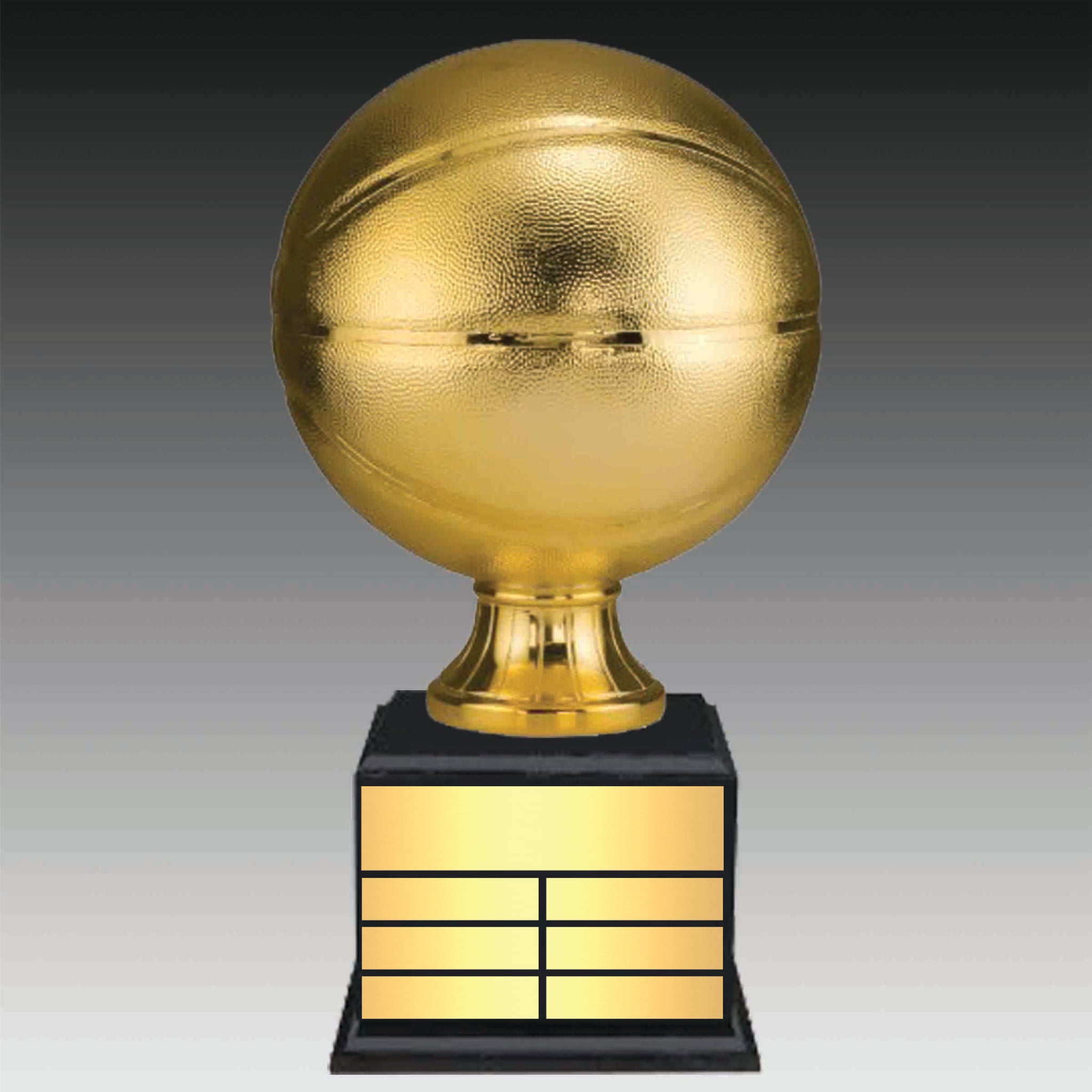 Gold Basketball Resin Trophy