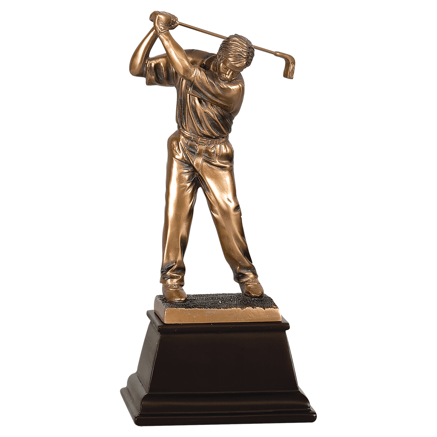 Bronze Male Golf Resin Award