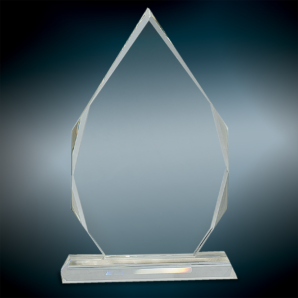 Crystal Diamond on Clear Pedestal Base