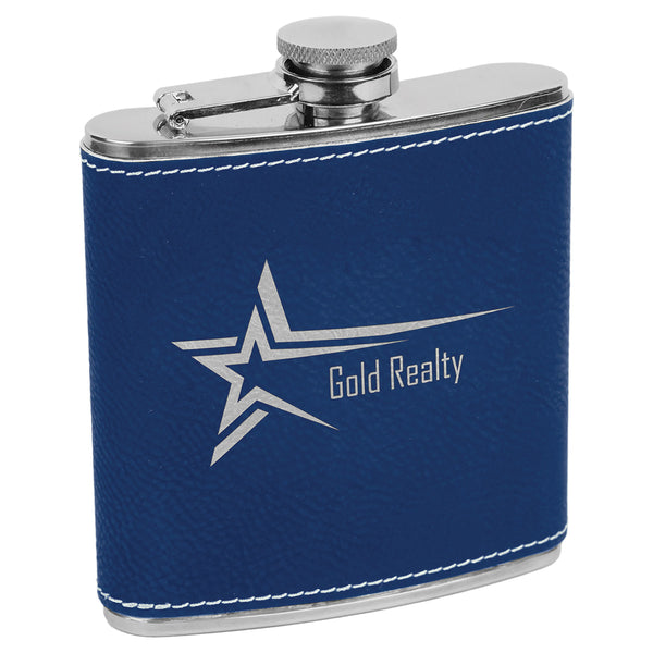 Laserable Stainless Steel 6 oz. Flasks