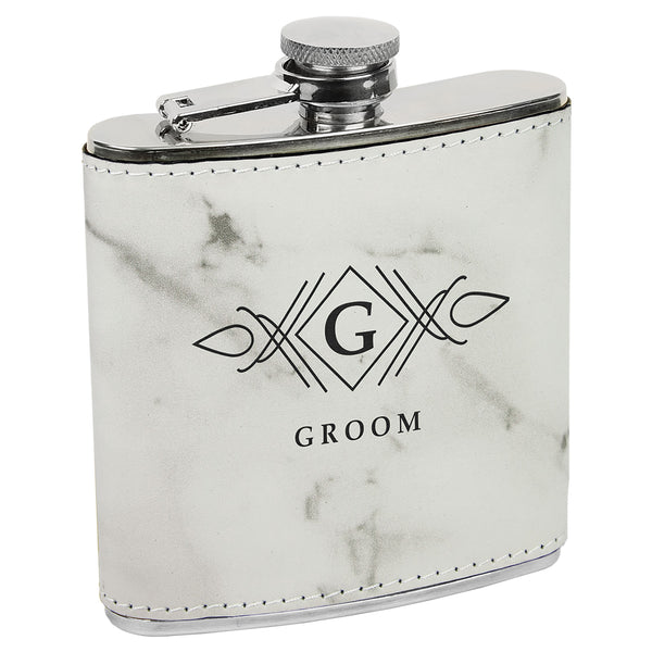 Laserable Stainless Steel 6 oz. Flasks