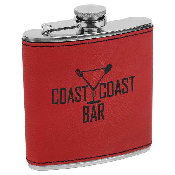 Laserable Stainless Steel 6 oz. Flasks