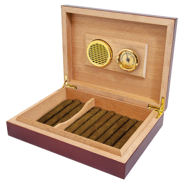 Personalized Cigar Case - Rosewood Piano Finish Humidor