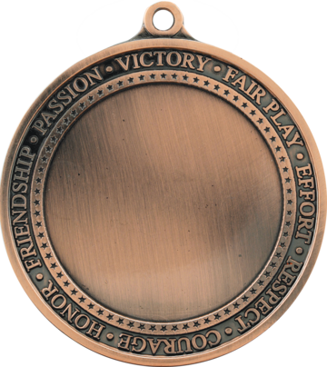 2 3/4" Antique Medal with 2" Insert