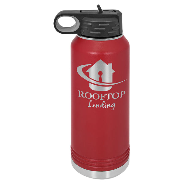 32 oz. Stainless Steel Water Bottle Canteen