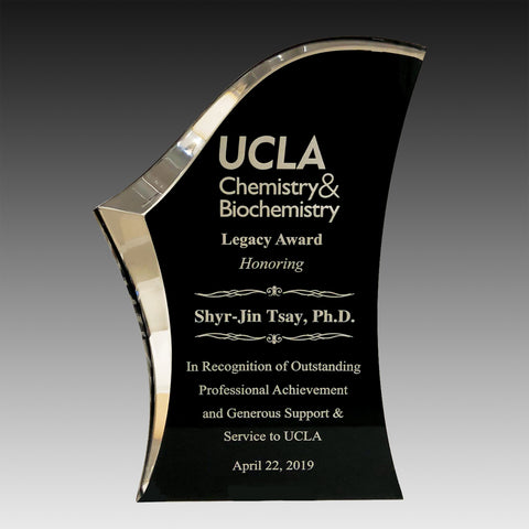 Black/Silver Luminary Surge Acrylic Award